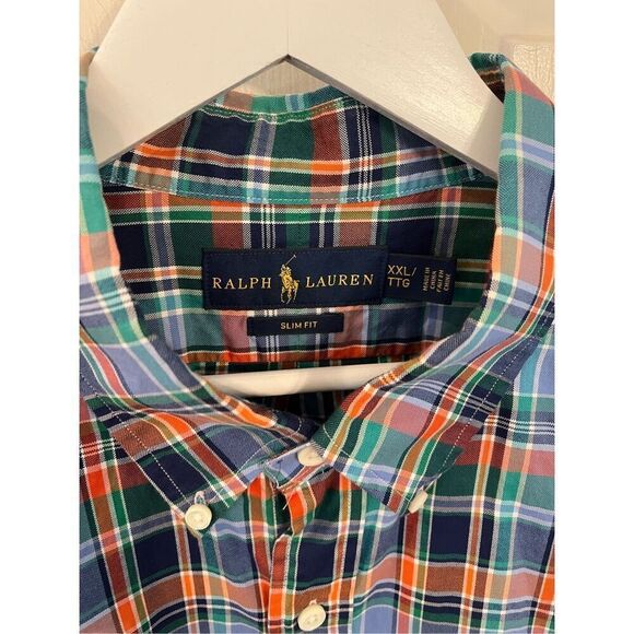Ralph Lauren S/2 Plaid & Gingham Button Down Shirts sz XXL EUC - Picture 4 of 14